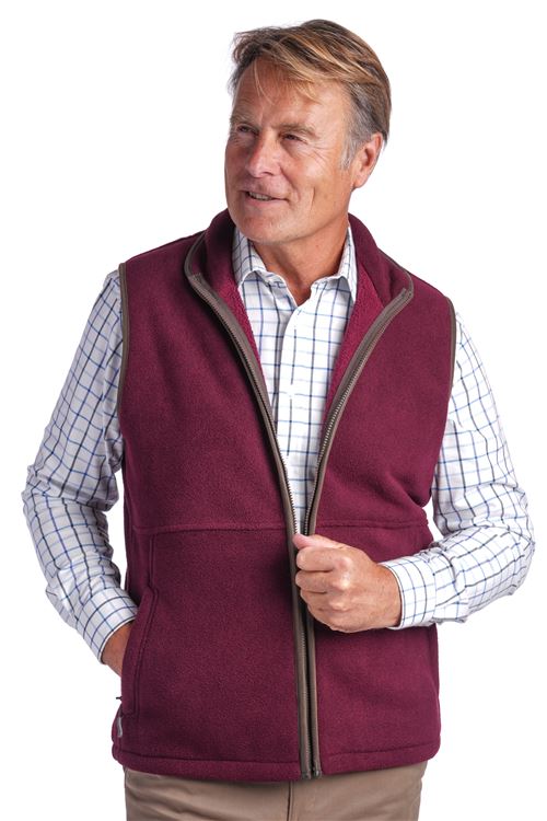 Gateside Wine Fleece Gilet