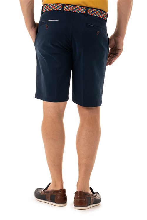 Cannock Navy Stretch Cotton Short