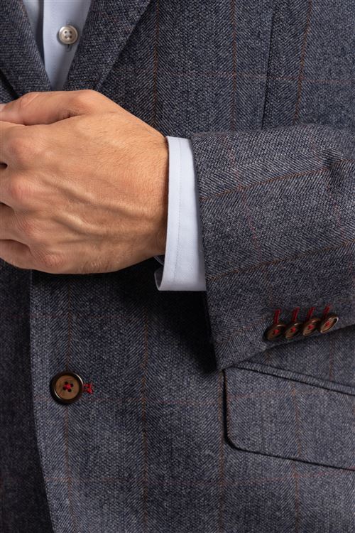 Finsbury Spice Overcheck Wool Jacket