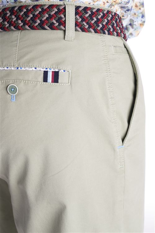 Dedham Spring Stretch Cotton Sage Chino Trouser