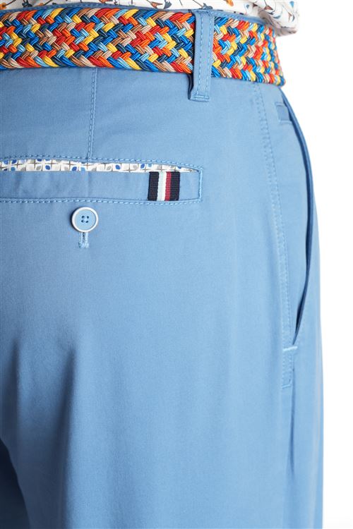 Dedham Spring Stretch Cotton Air Force Blue Chino Trouser