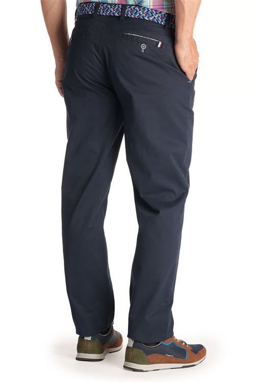 Dedham Spring Stretch Cotton Navy Chino Trouser