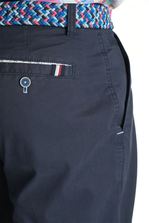 Dedham Spring Stretch Cotton Navy Chino Trouser