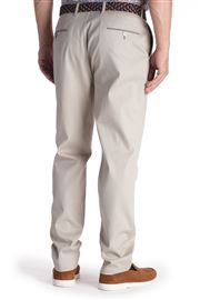 Hatfield Spring Stretch Cotton Light Stone Pick and Pick Chino Trouser
