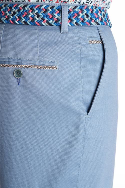 Hatfield Spring Stretch Cotton Saxe Pick and Pick Chino Trouser
