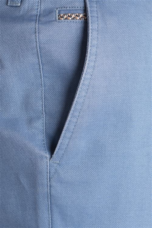 Hatfield Spring Stretch Cotton Saxe Pick and Pick Chino Trouser