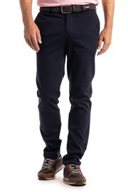 Hatfield Navy Pick and Pick Stretch Cotton Chino