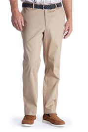 Hatfield Spring Stretch Cotton Camel Pick and Pick Chino Trouser