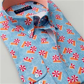 Longleat Light Blue Parasol Shirt