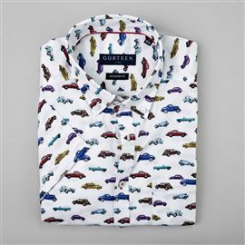 Newport White Mix Cotton Shirt