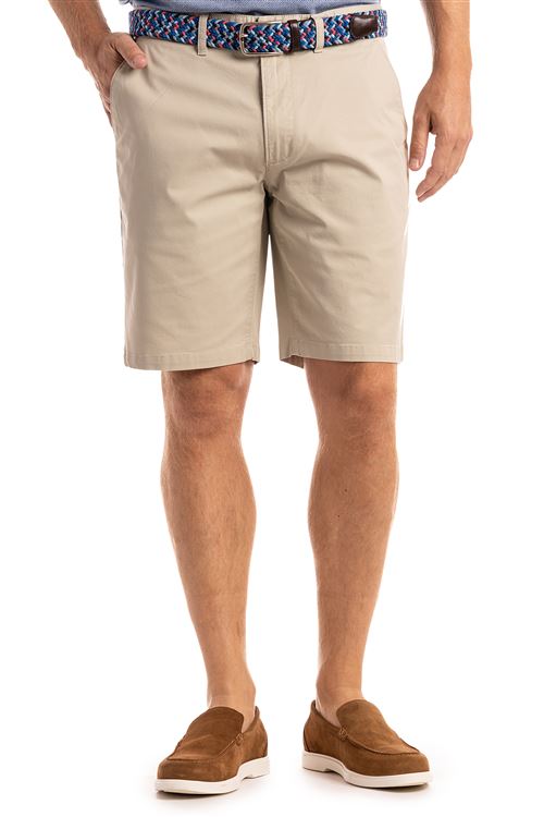 Sandbank Light Stone Stretch Cotton Short