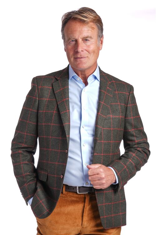 Oakham Olive Check Wool Jacket