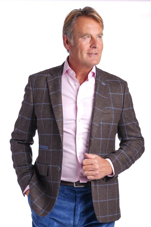 Oakham Chestnut Check Wool Jacket