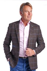 Oakham Chestnut Check Wool Jacket