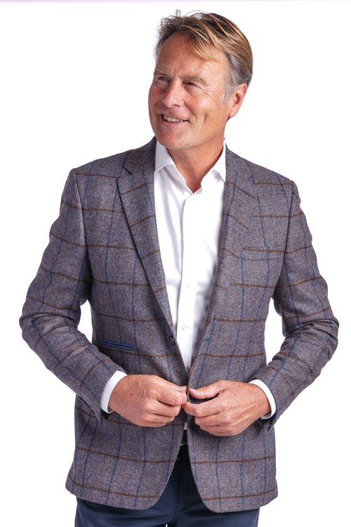 Oakham Pewter Check Wool Jacket