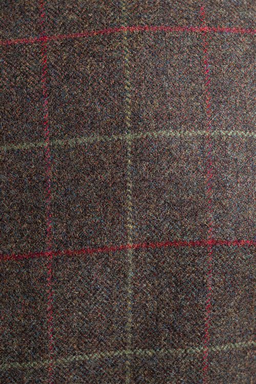 Whitburn Burgundy Check Tweed Jacket
