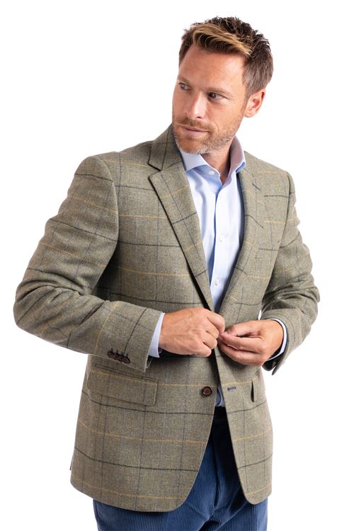 Whitburn Lemon Check Tweed Jacket