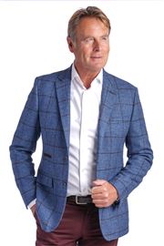 Oakham Blue Check Wool Jacket