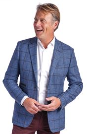 Oakham Blue Check Wool Jacket