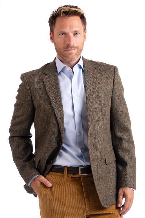Woodstock Spice Herringbone Tweed Jacket