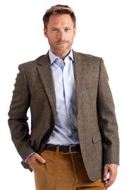 Woodstock Spice Herringbone Tweed Jacket
