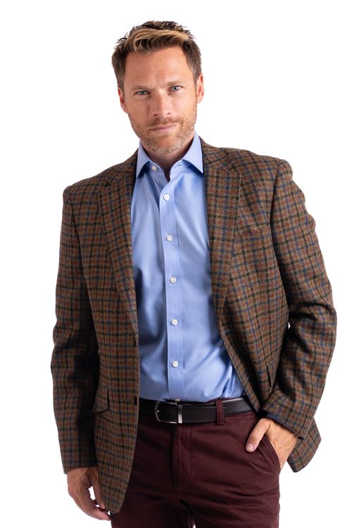 Woodstock Blue Check Tweed Jacket