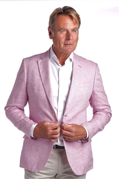 Paris Pink Linen Jacket