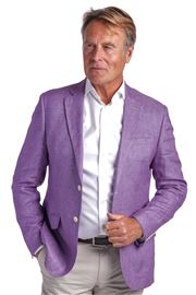 Paris Purple Linen Jacket