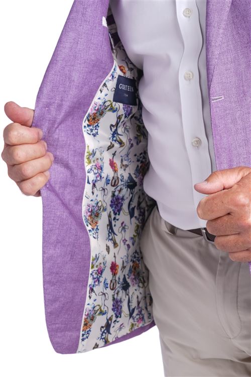 Paris Purple Linen Jacket