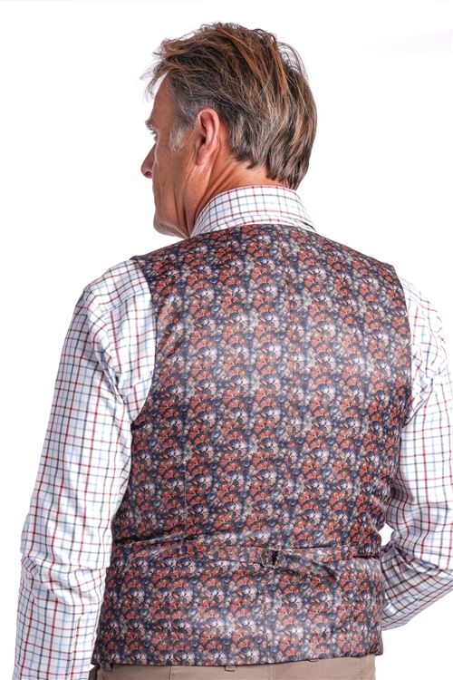 Ross Dark Blue Wool Waistcoat