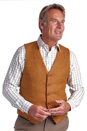 Ross Mustard Wool Waistcoat