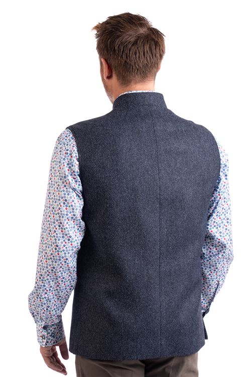 Penrith Blue Tweed Waistcoat