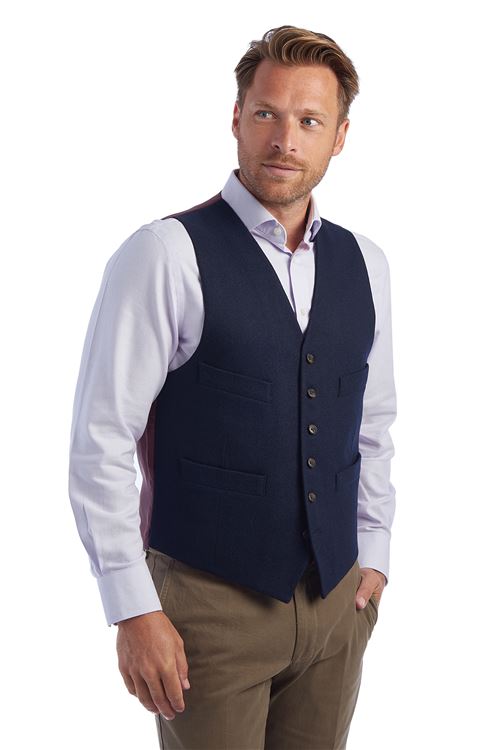 Ross Navy Waistcoat