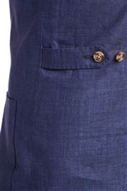 Stirling Dark Blue Nero Collar Waistcoat