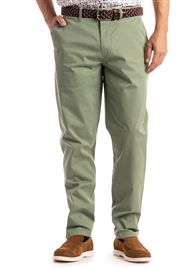 Devon Stretch Olive Green Cotton Chino