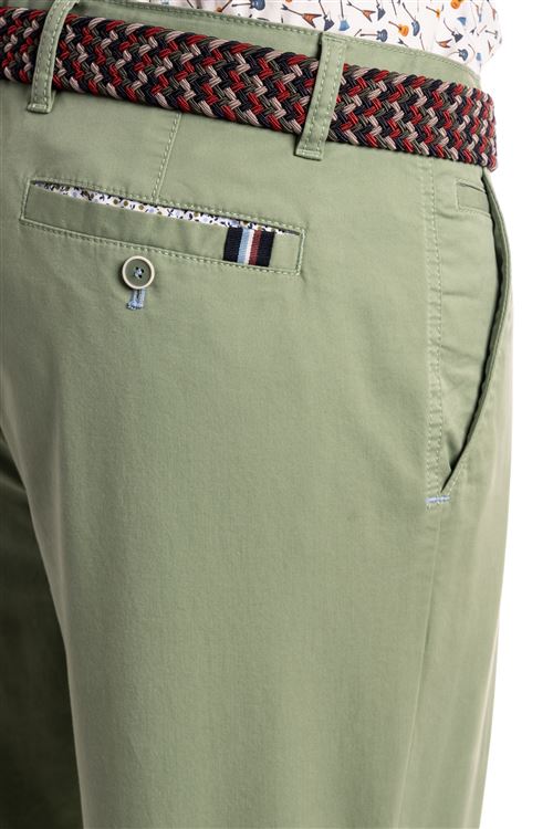 Devon Stretch Olive Green Cotton Chino
