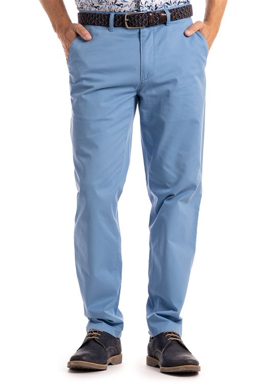 Devon Stretch Cotton Air Force Blue Chino