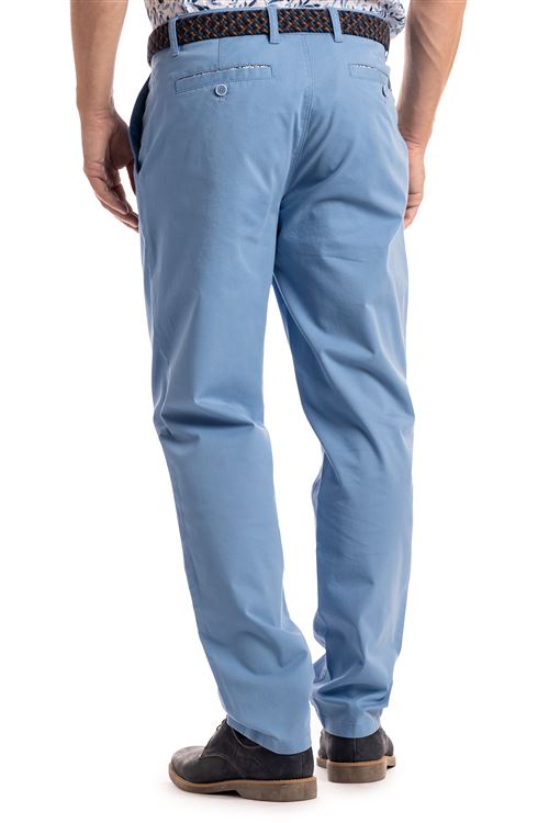 Devon Stretch Cotton Air Force Blue Chino