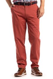 Devon Stretch Burnt Orange Cotton Chino