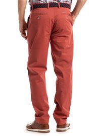 Devon Stretch Cotton Coral Chino Trouser