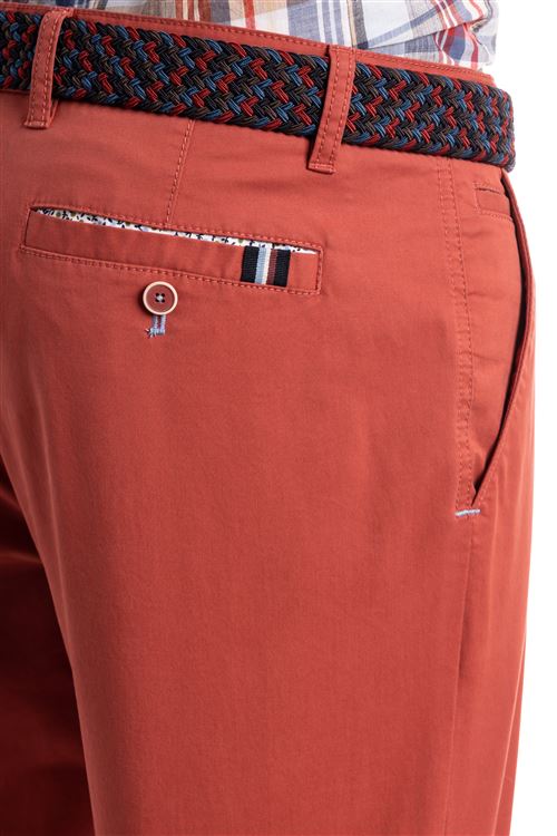 Devon Stretch Burnt Orange Cotton Chino