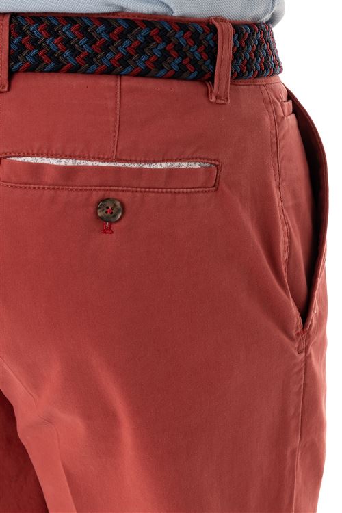 Cromer Stretch Burnt Orange Cotton Chino