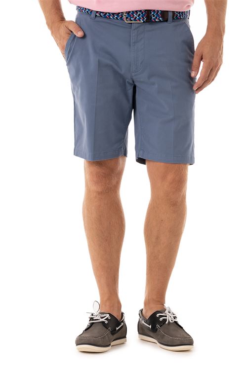 Cromer Stretch Blue Cotton Chino