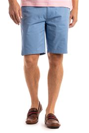 Lymington Stretch Blue Cotton Chino Short