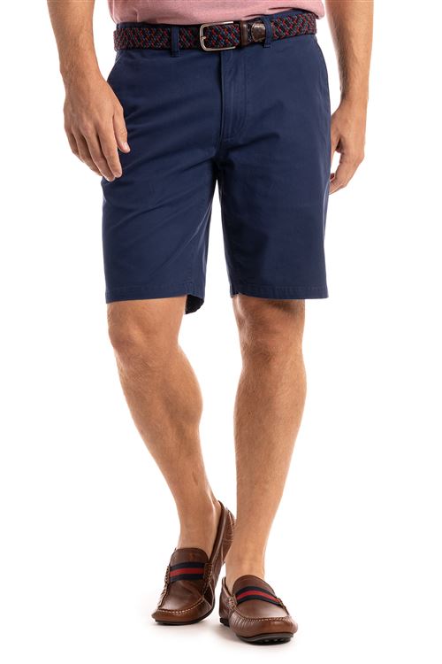 Lymington Stretch Navy Cotton Chino Short