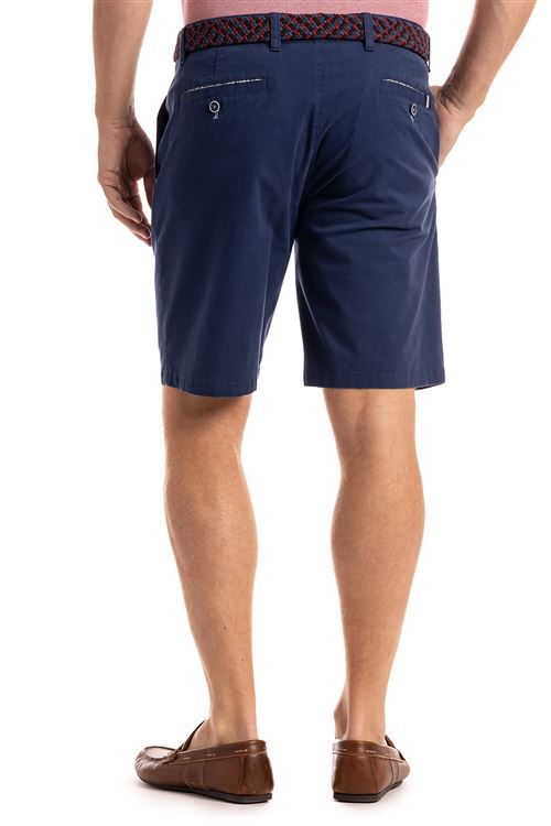 Lymington Stretch Navy Cotton Chino Short