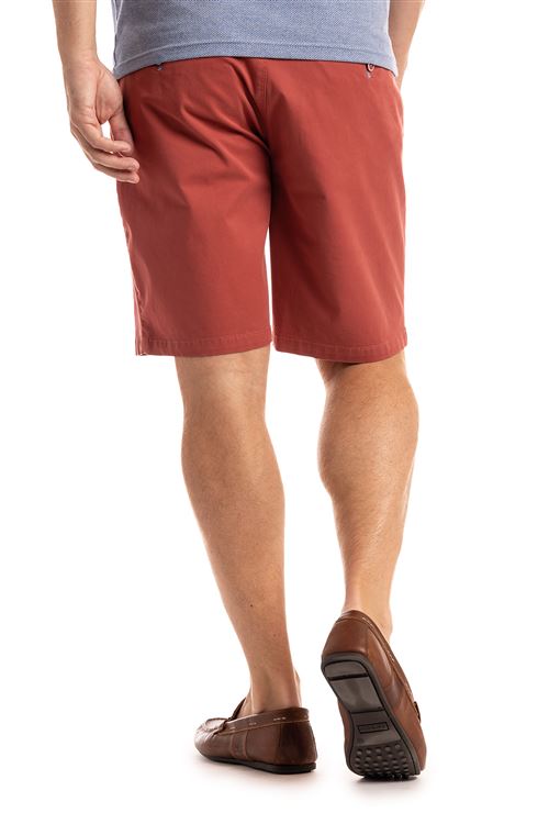 Lymington Stretch Burnt Orange Cotton Chino Short